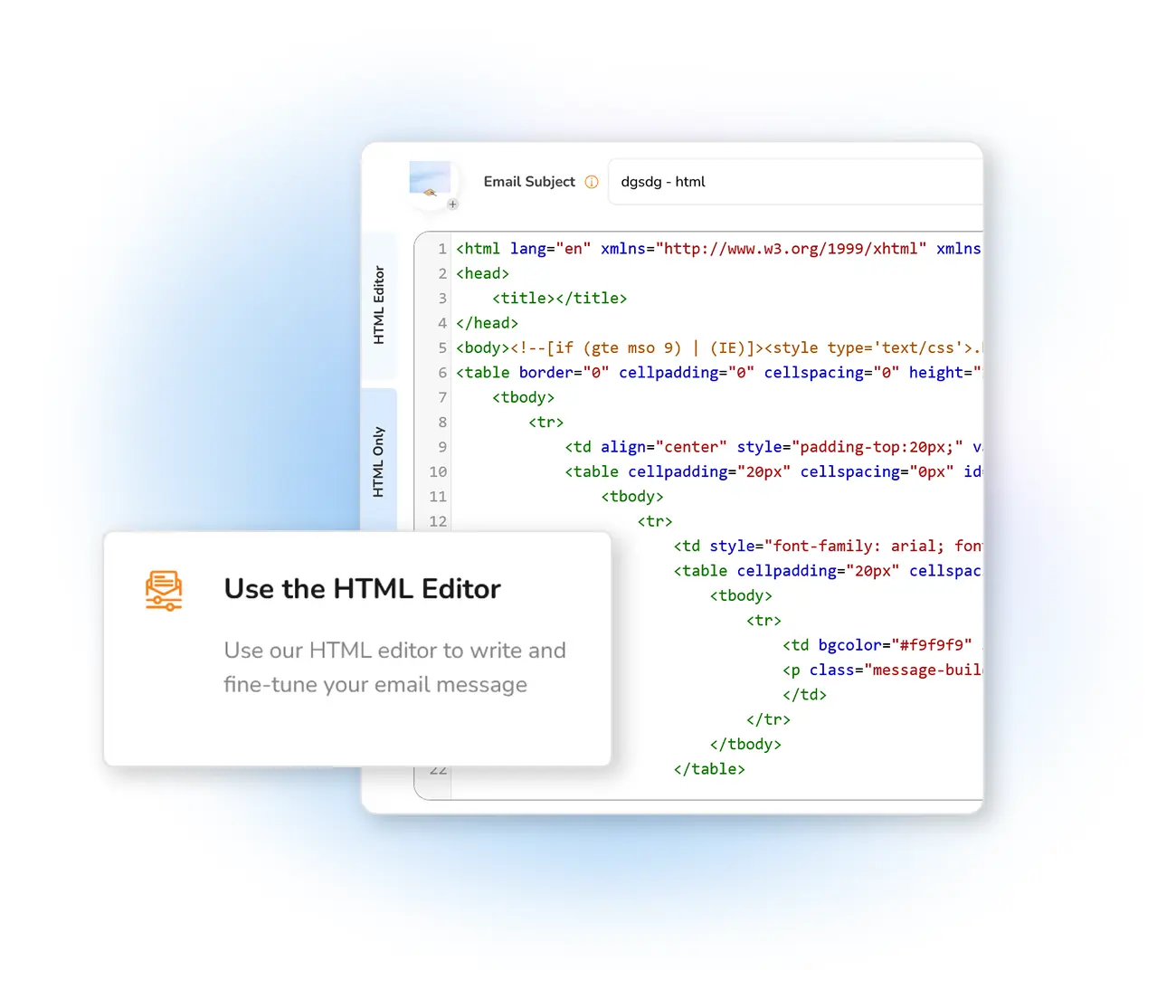 Importing an HTML file into Mailpro
