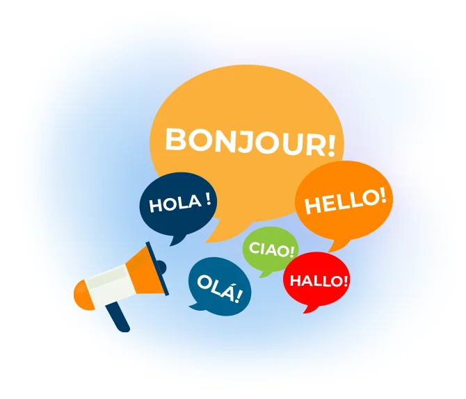 Multilingual application interface